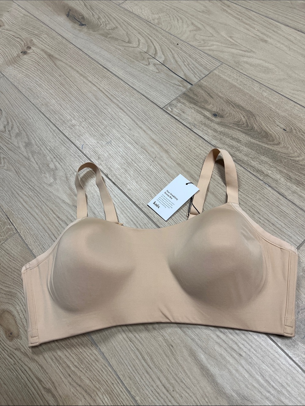 knix Your one&only scoop bra Nude Wireless Bra in Beige